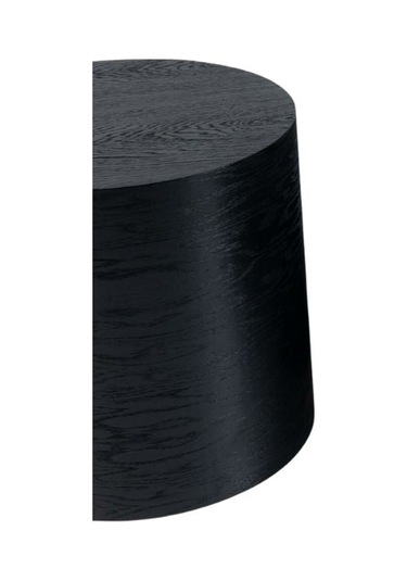 Walnut Ahşap Yan Sehpa Siyah