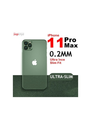 Apple Uyumlu  iPhone 11 Pro Max Ultra Ince Mat Slim Fit Kaliteli Kilif 418345127