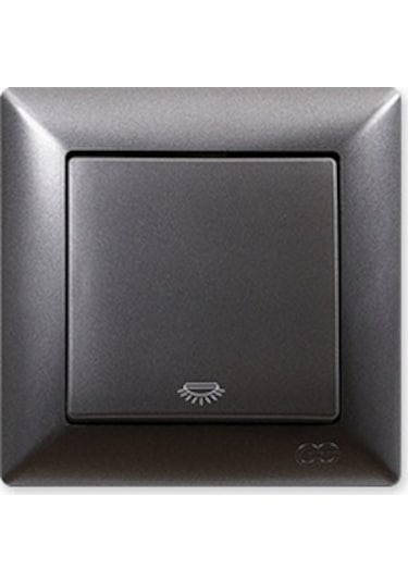 Günsan Visage Ambiance Füme Zil Butonu Çerçevesiz