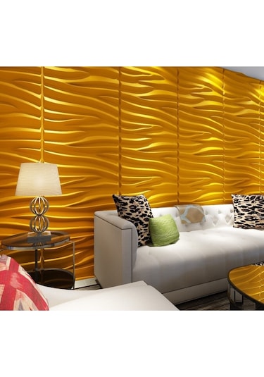 3 Boyutlu Boyanabilir Pvc Duvar Paneli Modern 50-50 Cm 4 Adet-1 Metrekare