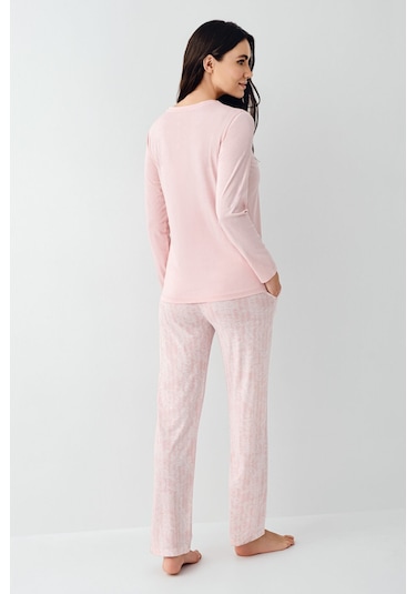 Pierre Cardin Kadın Pembe Pijama Takımı Pc9085-s-v1 Pembe