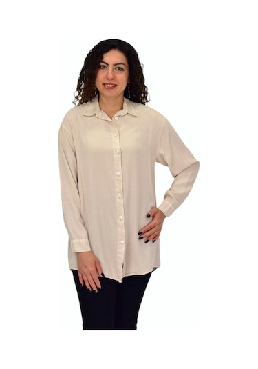 Shine Kadın Uzun Kol Gömlek Bgl-st04647 Taş
