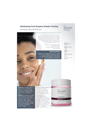 The Purest Solutions Arındırıcı ve Aydınlatıcı Enzim Peeling Toz Temizleyici 55 G