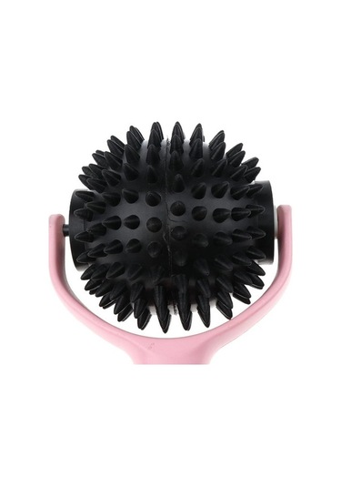 Maoyaya Suntek El Akupunktur Vücut Masaj Topu - Dikenli Nokta Masaj Aleti Pembe - Siyah