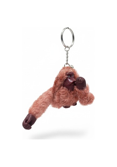 Peluş Maymun Çanta Aksesuarı & Anahtarlık Pembe