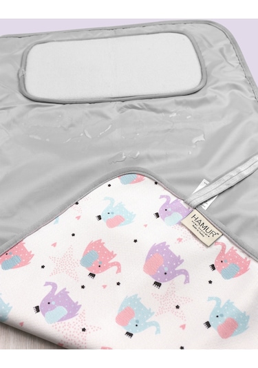 Anne Bebek Bakım Örtüsü Yenidoğan Alt Açma Değiştirme Elephant Organizer Pedi Minderi Çift Taraflı