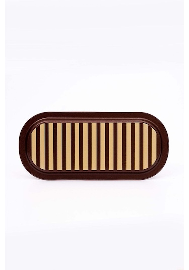 Festival Desenli Baton Metal Tepsi, 16 X 35 Cm