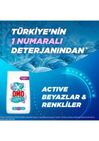 Omo Active Beyazlar & Renkliler Toz Deterjanı 9 KG