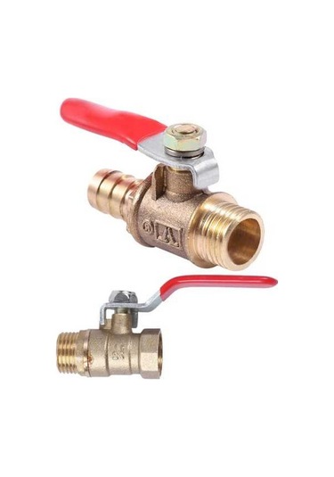 Ulzyvf Erkek - Dişi M/f Dişli 1/2 İnç Tam Bağlantı Noktasız Pirinç Su Küresel Vanası Ve 10mm X 1/4 İnç Pt Erkek Dişli Pirinç Küresel Vana