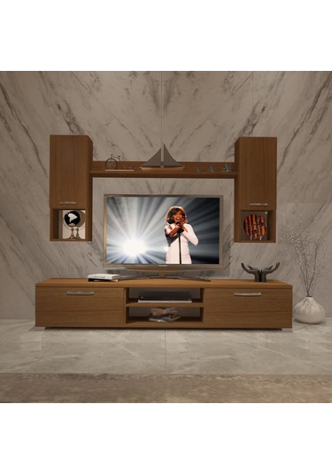 Decoraktiv Eko 5da Mdf Dvd Tv Ünitesi Tv Sehpası Ceviz
