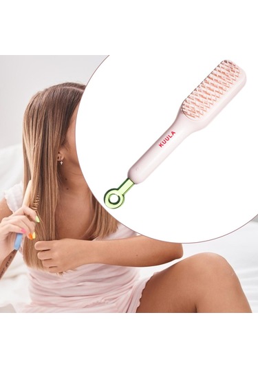 Homyl Kalın Uzun Düz Için Kendi Kendini Temizleyen Saç Pembe Kadınlar İçin Saç Fırçaları