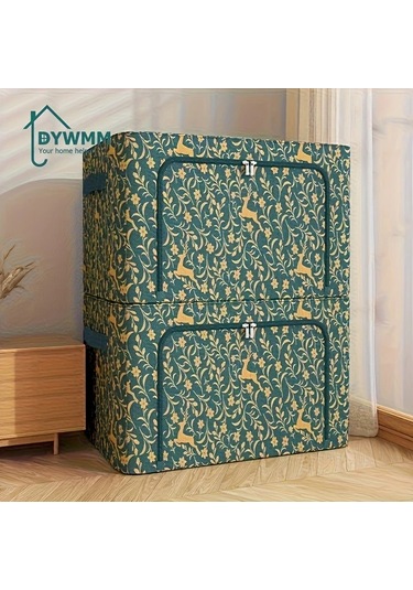 Gateesat 3'lü Dywmm Katlanır Depolama Kutuları 6.34gal Yeşil Çelik Çerçeveli Yeşil