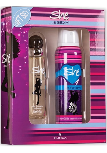 She Is Sexy Kadın Parfüm EDT 50 ML + Deodorant 150 ML
