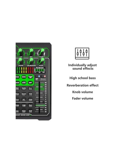 Profesyonel O Mikser Telefon Ses Kartı O Mikrofon Harici Ses Kartı Bluetooth Şarj Edilebilir