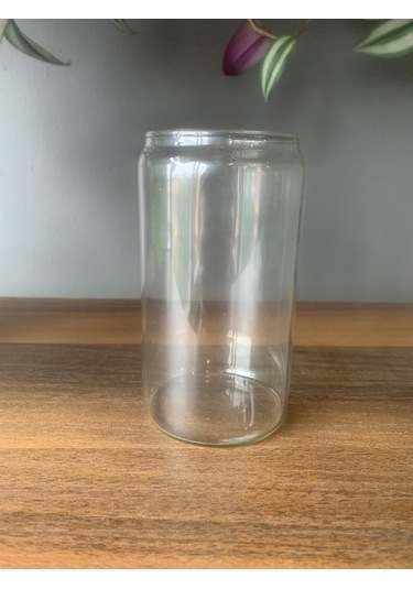 2 Adet Isıya Dayanıklı Borosilikat Kutu Kola Şeklinde 330 Ml'lik Bardak Şeffaf