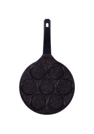 Serenk Fun Cooking Gülen Yüz Alüminyum Döküm Granit Kaplama Panke