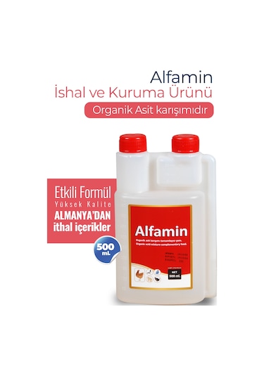 Munich Vet Kanatlı Hayvanlar İçin İshal Desteği Alfamin 500 ML