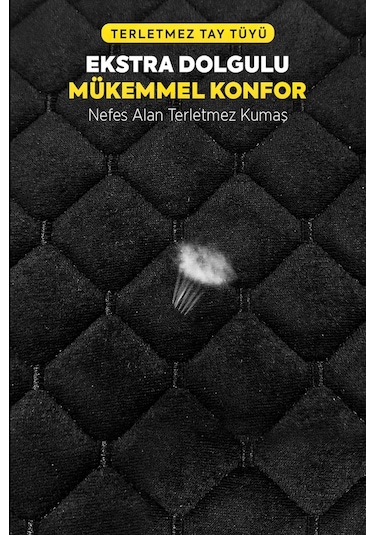 Tay Tüyü Sırtlı Oto Koltuk Minder Seti - Oto Koltuk Kılıf Seti - Cepli & Terletmez - Siyah