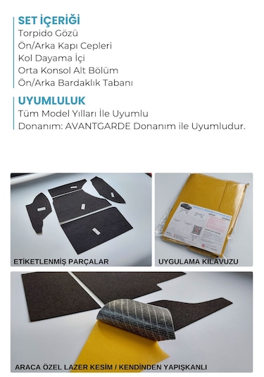 Chery Tiggo 7 Pro Konfor Seti / Avantgarde Uyumlu