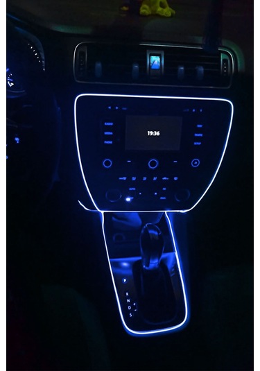 Araç Içi Mavi Neon Ledi Ip Led Torpido Ledi 2 Metre Neon Led
