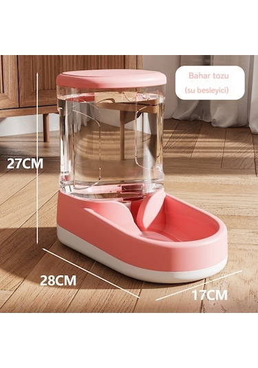 Pet Su Sebili Kedi Otomatik Çiftçi-pembe