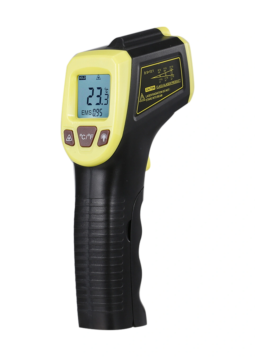 Neevoyu Endüstriyel Enstrüman: Gm320s Plasti K Işıkli Sıcaklık Ölçer -50 C/+600 C Sarı Renk