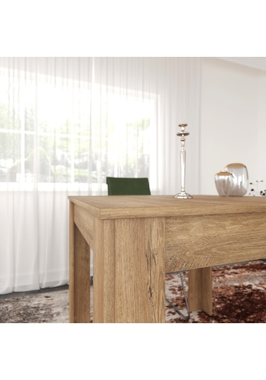 Pasific Home Single Mutfak Yemek Masası, 90x90 cm, Kare, Koyu Meşe