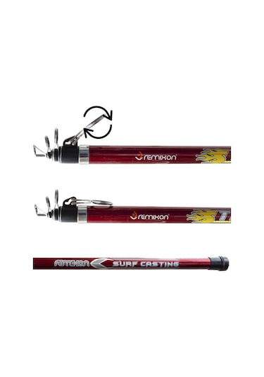 Remixon Strong 4.20m 100-250gr Red Tele Surf Kamış
