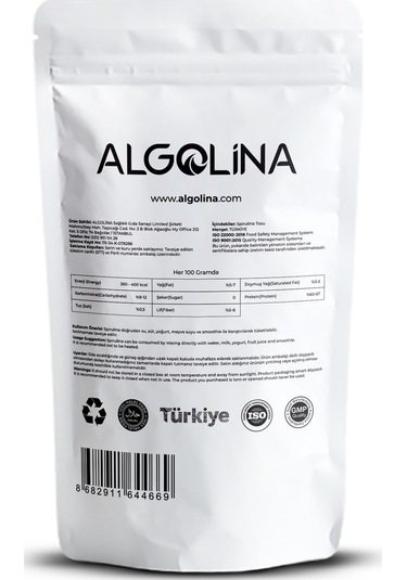 Algolina Spirulina Tozu 100 G