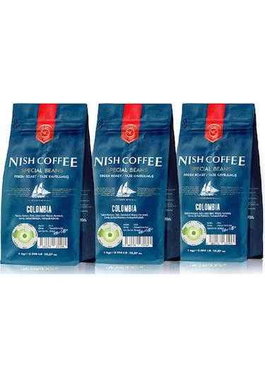 Nish Filtre Kahve Kolombiya 3 x 1 KG