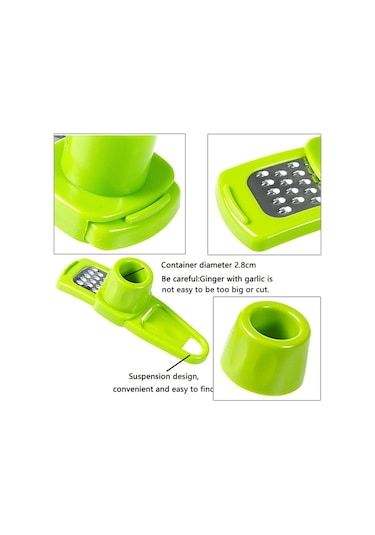 Kırmızı Renkli Yaratıcı Basit Eziyet Sarımsak Zencefil Cihazı Mutfak Aletleri Değirmen Mutfak Aksesuarları
