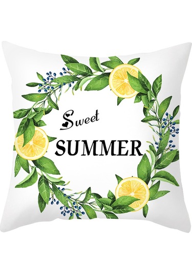 Yeni Sade Tarzda Baskılı Yastık Kılıfı No.55 Ekru