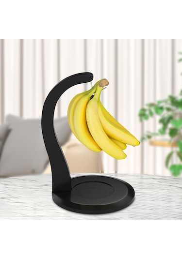 Suntek Muz Tutucu Standı Çok Fonksiyonlu Taşınabilir Ev Için Siyah