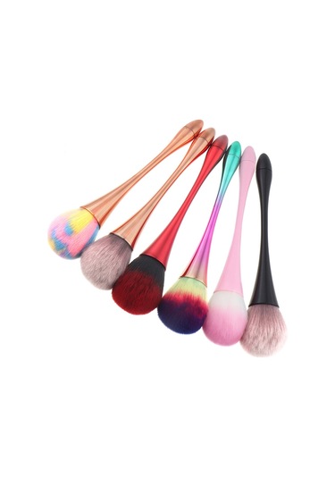 Sones Tek Küçük Bel Makyaj Fırçası Tırnak Pudrası Toz Allık Gevşek Pudra Fırçası, Özellikler: Pembe Çubuk Pembe Saç