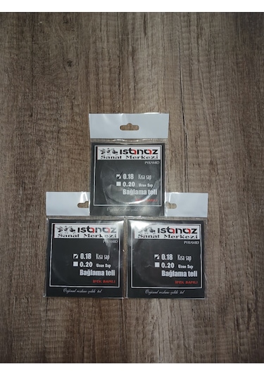 Istanaz 0.18 Kısa Sap Bağlama Teli 3'lü Set