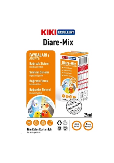 Kiki Excellent Kuş Diare-mix 25 Ml.