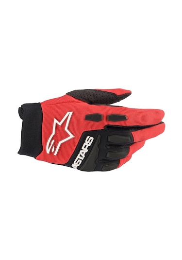 Alpinestars Full Bore Korumalı Kros Motosiklet Eldiveni Kırmızı Siyah