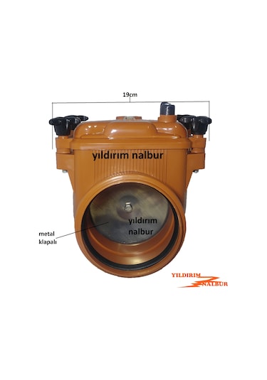 Çekvalf Plastik 100 Lük Logar Klape Çevvalf Mandalli Metal Kapak