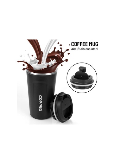 Pembe Çay Su Kahve Termal Kupa Sızdırmaz Seyahat Termos Bardak Çift Paslanmaz Çelik Araba Termos Kupa Termo Cafe 380/510 Ml Kahve Kupa 510 ML