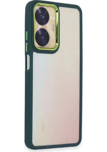 Realme C55 Kılıf Dora Kapak - Haki Yeşil