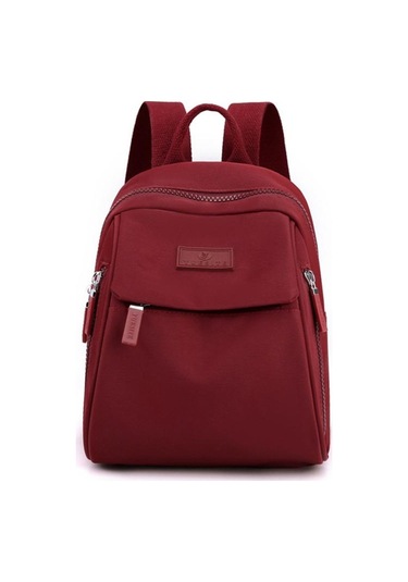 Katı Şeker Rengi Sırt Çantası Moda Hafif Su Geçirmez Sırt Çantası Wine Red Çok Renkli