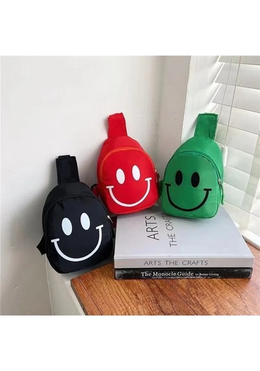 Çocuk Küçük Göğüs Çantası Moda Ve Şık Askılı Çanta Erkek Kız Pembe