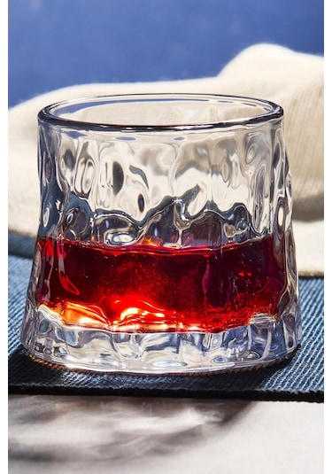 Greta Şeffaf 2'li Kristal Viski Kokteyl Meşrubat Bardağı Japon Style 160ml