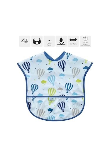Babyjem Baskılı Blw Kolsuz Mama Önlüğü Balon Desen