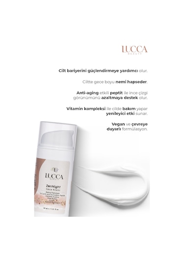 Lucca Beauty Zennight Gece Kremi 30 ML