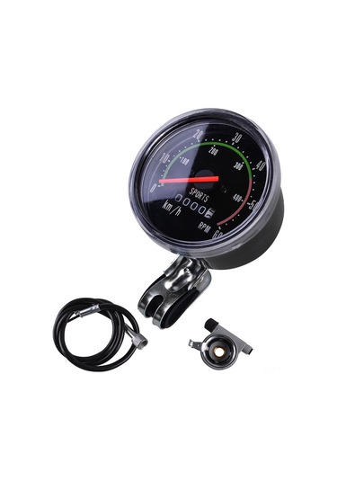 Aubyhe Mountain Bike Mekanik Hızmetre, Alüminyum Alloy, Su Geçirmez, 26-29 İnç Bisikletler İçin, Doğru Veri, Kolay Kurulum Siyah