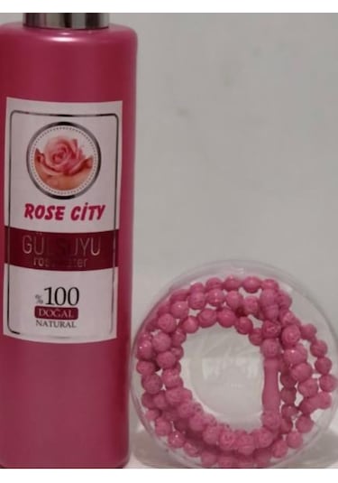 RoseCity Doğal Gülsuyu 380ml Gri Kapak Alana RoseCity Gül Kokulu