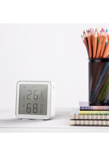 Ximistore9 Akıllı Wıfı Sıcaklık Ve Nem Sensörü, Pilsiz, Uzaktan İzleme İmkanı