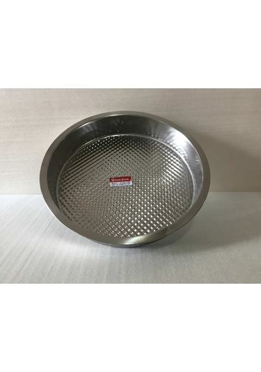 Çiğ Köfte Tepsisi - 2 Numara - Çelik Leğen Motifli - 41 CM