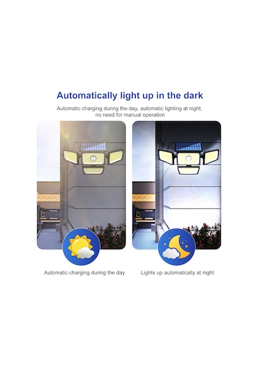 L6380-2 Güneş Enerjili Dış Mekan Işıkları Su Geçirmez Ev Bahçe Siyah Diğer